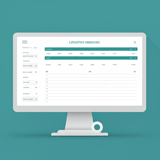 Logistics Dashboard on Screen